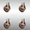 Service Caster 5 Inch 316SS High Temp Glass Filled Nylon Swivel Top Plate Caster Set with Brake SCC-SS31620S514-GFNSHT-TLB-4 - alternate 1
